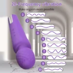 20-Mode Rechargeable AV Wand Massager color options - JW-S31