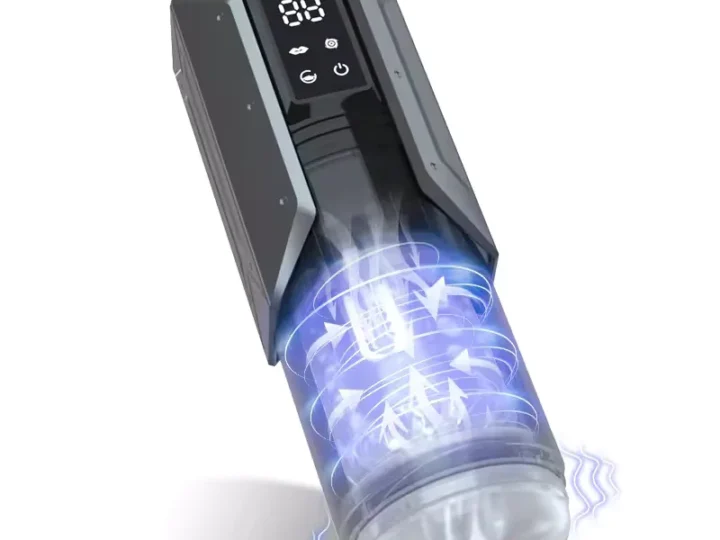 Automatic male masturbator product view with suction sleeve - Model JW-S17