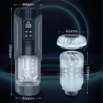 Automatic male masturbator dimensions and removable sleeve - Model JW-S17