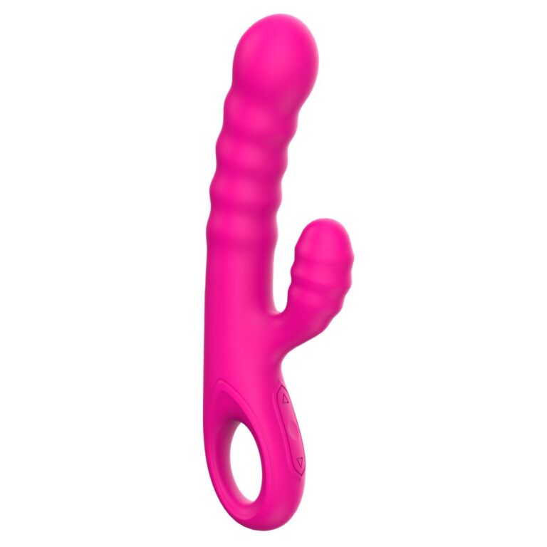 Textured-shaft rabbit rabbit vibrator, model JW-S157