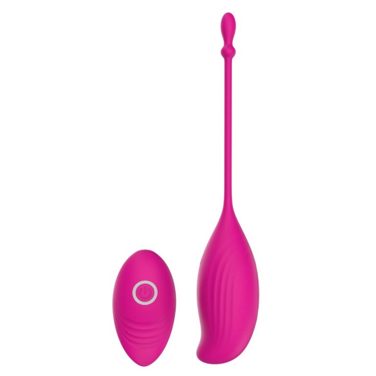 Pink textured egg with remote love egg vibrator, model JW-S206