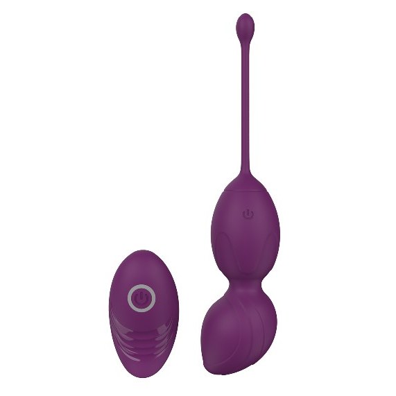 Purple double-ball egg, textured love egg vibrator, model JW-S216