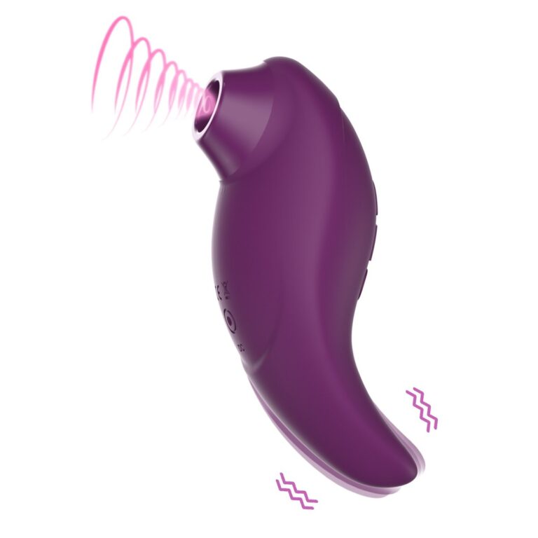Purple suction vibrator air-pulse and suction vibrator, model JW-S301