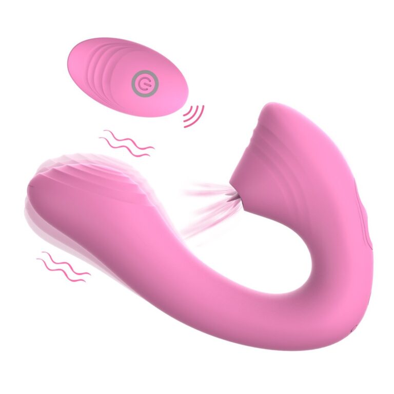 Remote licking vibrator, C-shape tongue licking vibrator, model JW-S307