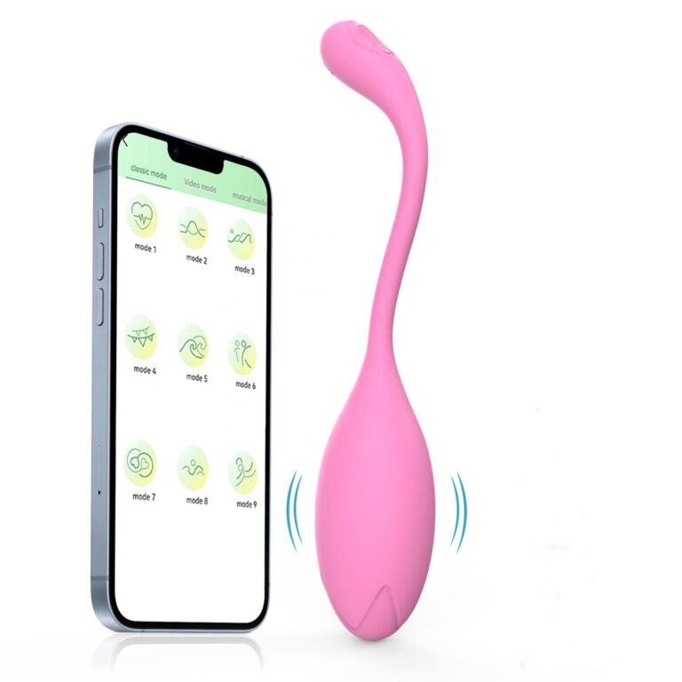 Pink tailed egg love egg vibrator, model JW-S323