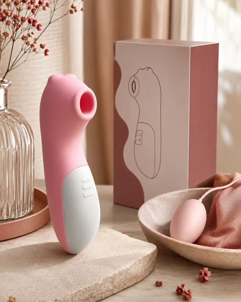 JWELL Love pink intimate wellness product with private-label packaging