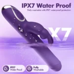 Rotating & Thrusting Rabbit Vibrator - Model JW-S09 - Waterproof detail