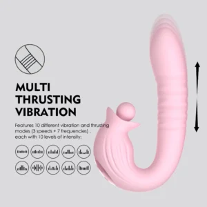 JW-S41 vibrator side profile with a movement-direction illustration