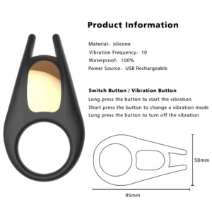 JW-S40 single-ring vibrator front view with a product-outline diagram