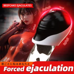 JW-S34 male glans stimulator side profile in a promotional illustration