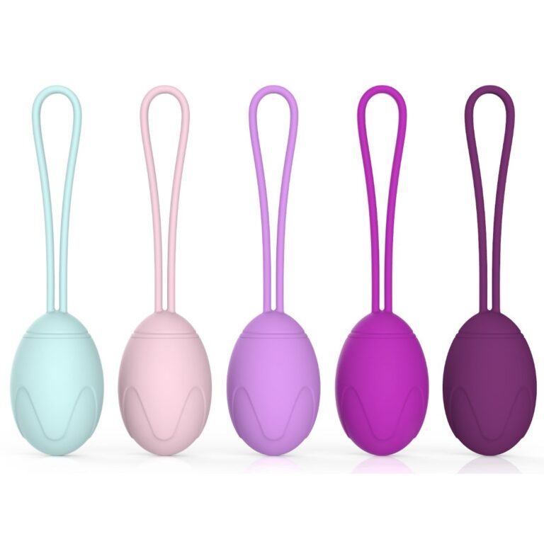 5-piece oval set weighted Kegel ball set, model JW-S242