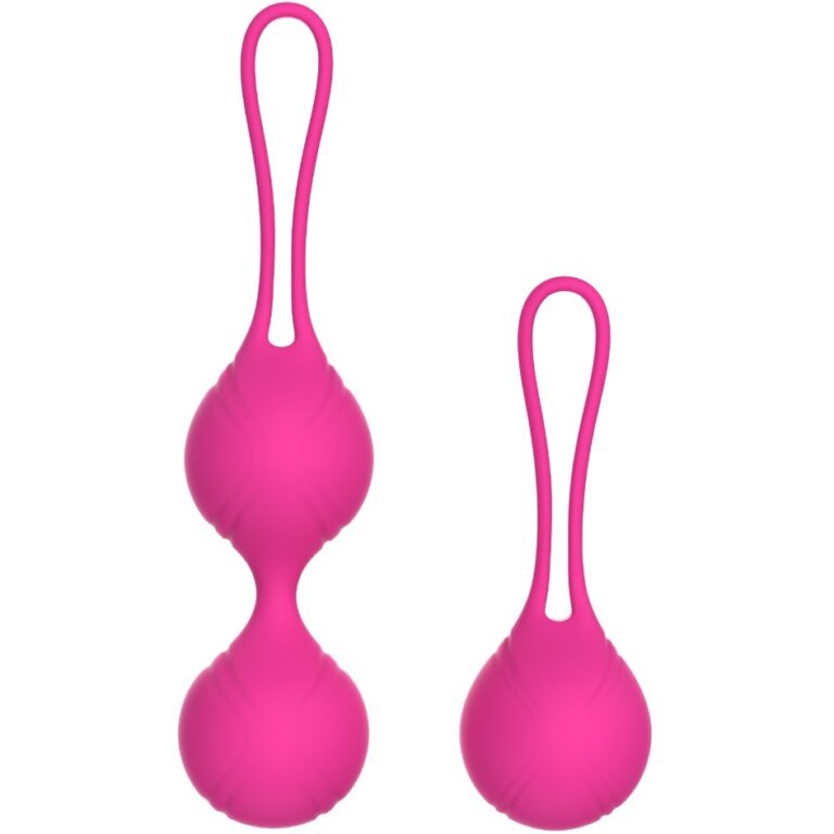 Single and double ball set, pink weighted Kegel ball set, model JW-S244