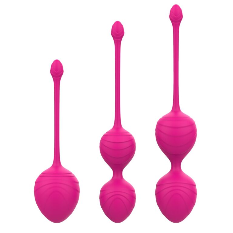 3-piece set, pink weighted Kegel ball set, model JW-S248