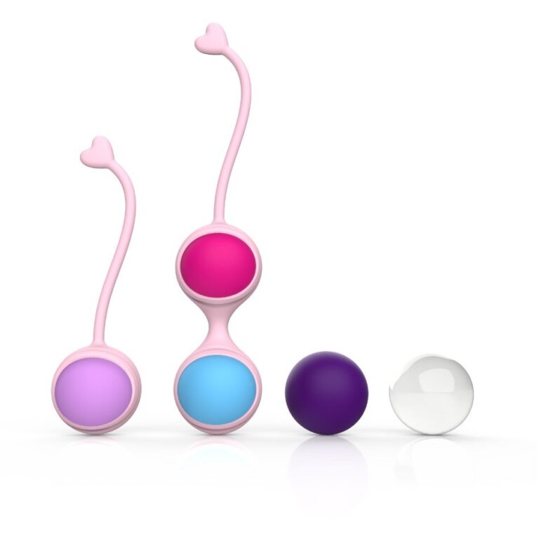 Interchangeable-ball set, two holders weighted Kegel ball set, model JW-S252