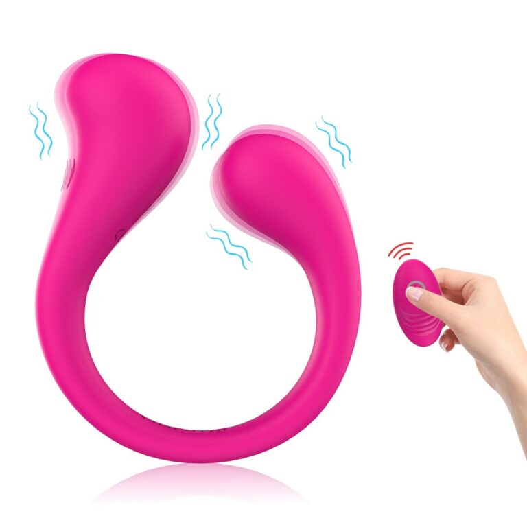 Remote C-shape couples vibrator couples vibrator, model JW-S289