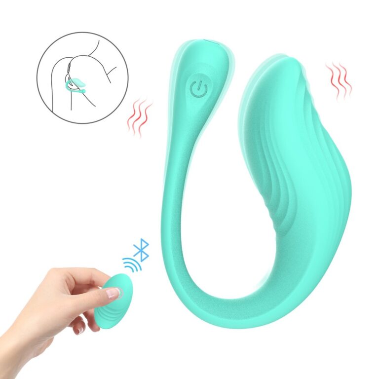 Remote couples vibrator, teal couples vibrator, model JW-S290