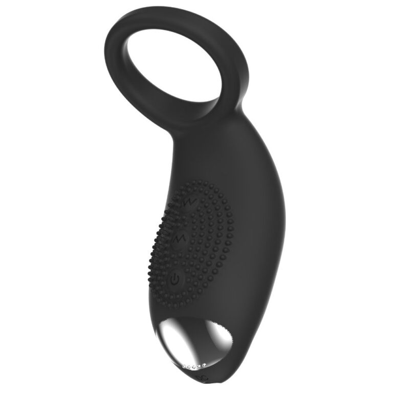Vibrating ring with metallic tip vibrating cock ring, model JW-S299