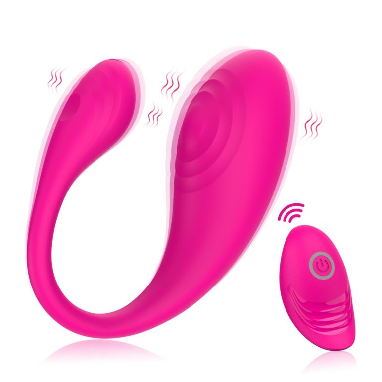 Remote couples vibrator, ripple texture couples vibrator, model JW-S313