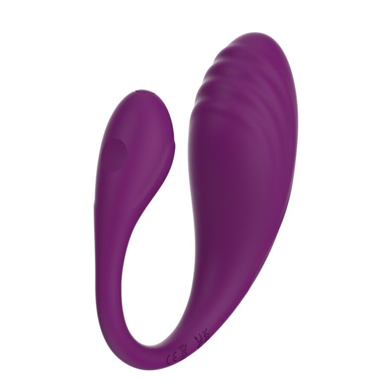 Purple C-shape couples vibrator couples vibrator, model JW-S314