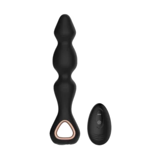 Rotating anal bead vibrator with handheld controller - JW-S43