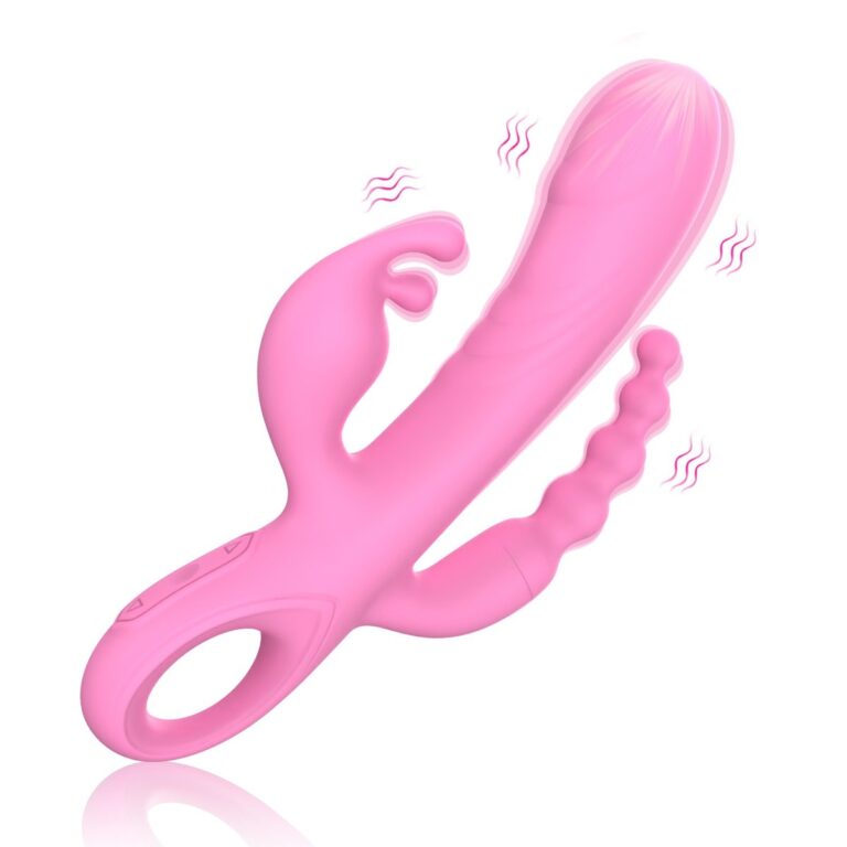 Triple-motor vibrator, 10+10+10 dual stimulation vibrator, model JW-S189
