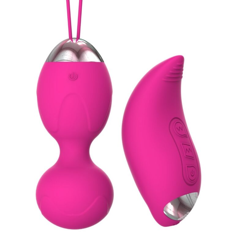 Pink ball with vibrating egg vibrating Kegel ball, model JW-S221