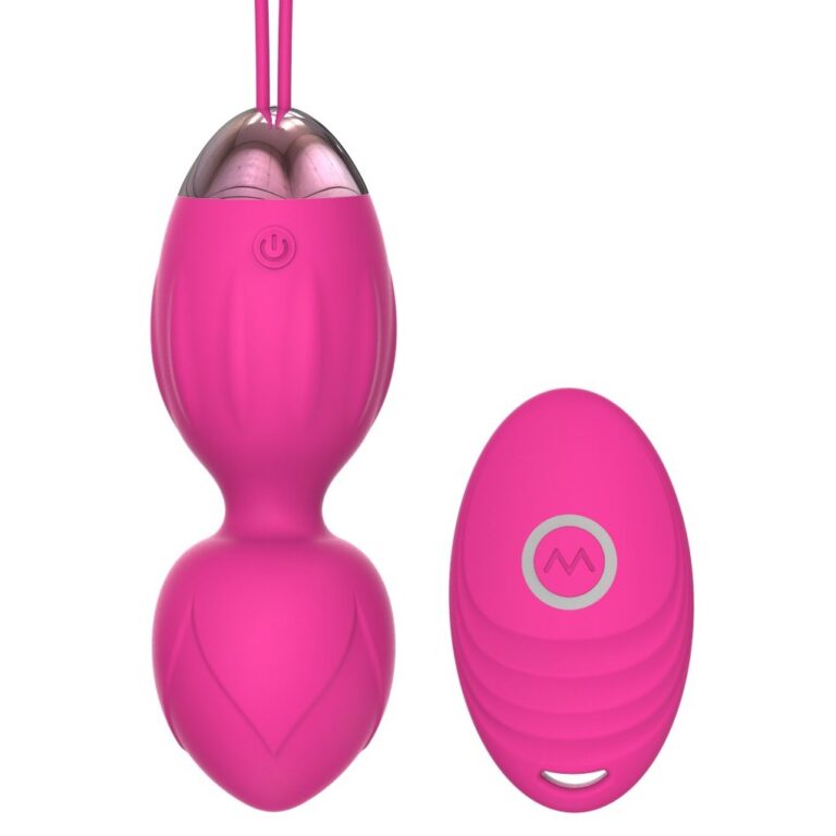 Pink ball with remote vibrating Kegel ball, model JW-S230