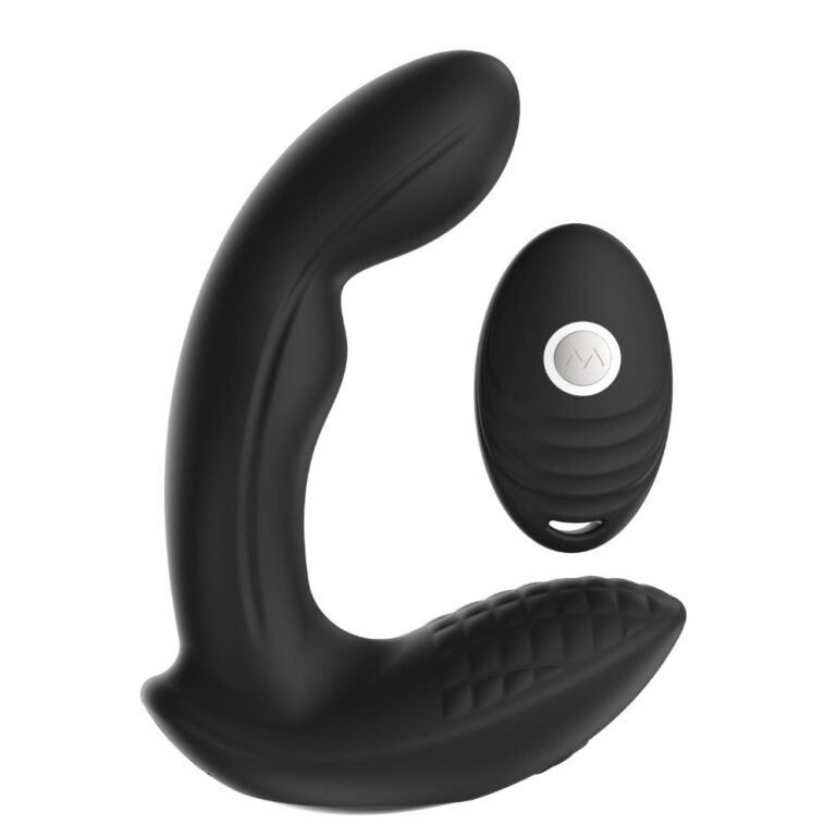 Remote C-shape prostate massager remote control prostate massager, model JW-S276