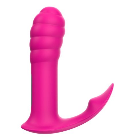 Remote wearable with ribbed insert wearable panty vibrator, model JW-S284