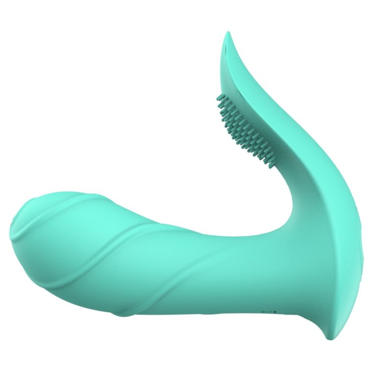 Remote wearable with textured arm wearable panty vibrator, model JW-S286