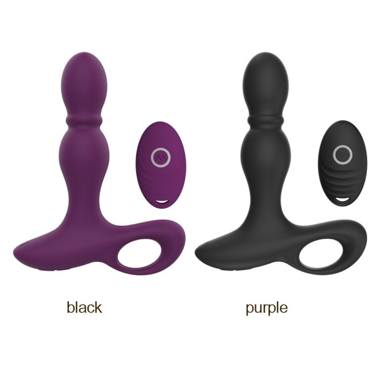 Remote ridged prostate massager remote control prostate massager, model JW-S320