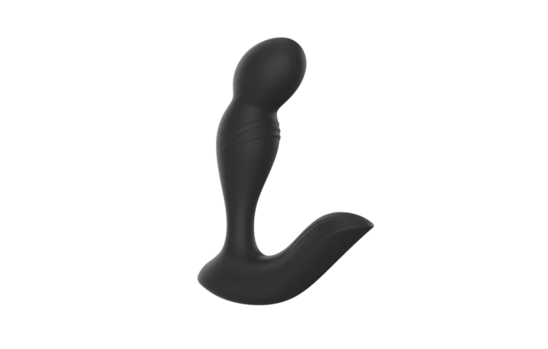 Black rounded-tip prostate massager, model JW-S101