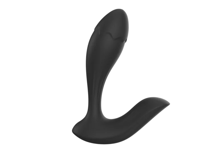 Black tapered-tip prostate massager, model JW-S102