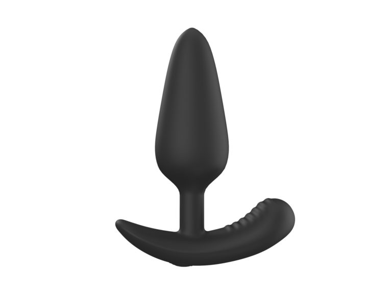 Black tapered remote-control prostate massager, model JW-S95